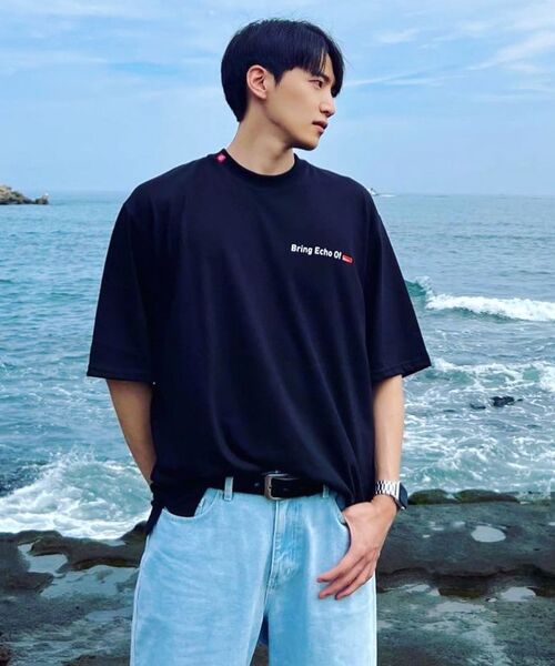 BEOM(ボム)の「ブラッディフラワー オーバーサイズ Tシャツ ブラック(Tシャツ/カットソー・メンズ・その他・1/2)」の15枚目の写真