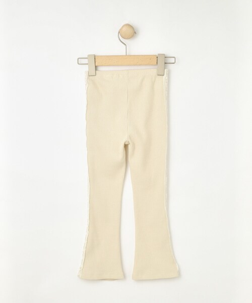 SHOO・LA・RUE(シューラルー)の「【100-150cm】サイドレースリブレギンス(その他パンツ・キッズ・オフホワイト/ダークグレー・14/13/12/11/10/15 )」の4枚目の写真