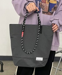 CRB（シーアールビー）の「チェック柄2WAYトートバッグ（トートバッグ）」