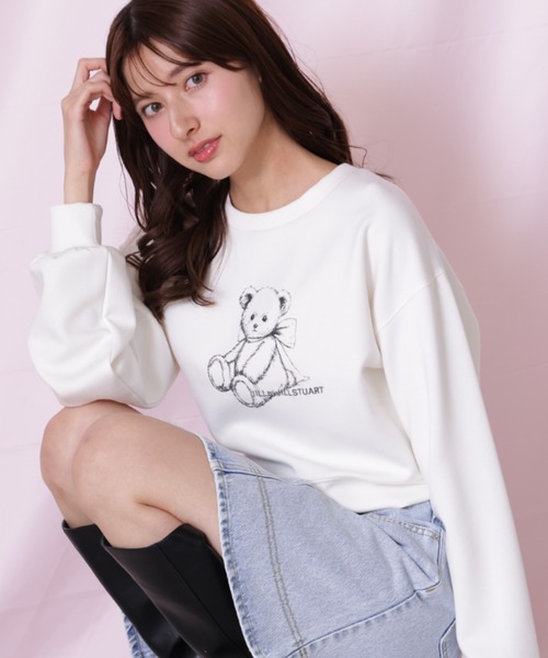 JILL by JILL STUART(ジルバイジルスチュアート)の「◇<BEARシリーズ>プリントスウェット(スウェット・レディース・グレー/ネイビー/ホワイト・FREE)」の2枚目の写真