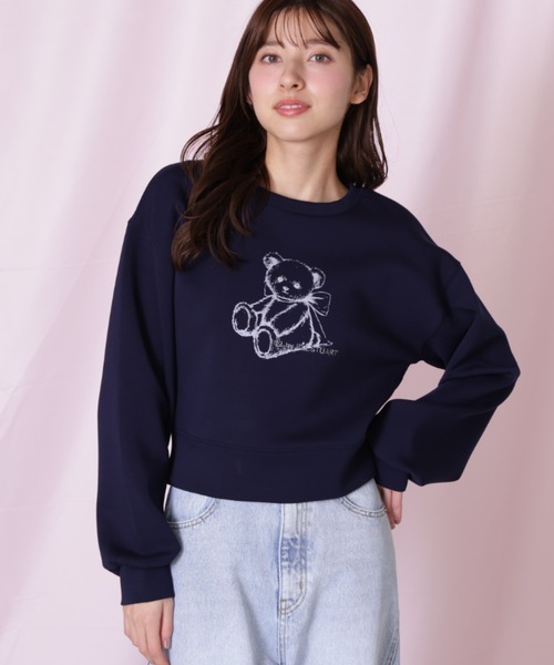 JILL by JILL STUART(ジルバイジルスチュアート)の「◇<BEARシリーズ>プリントスウェット(スウェット・レディース・グレー/ネイビー/ホワイト・FREE)」の22枚目の写真
