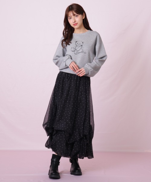 JILL by JILL STUART(ジルバイジルスチュアート)の「◇<BEARシリーズ>プリントスウェット(スウェット・レディース・グレー/ネイビー/ホワイト・FREE)」の11枚目の写真