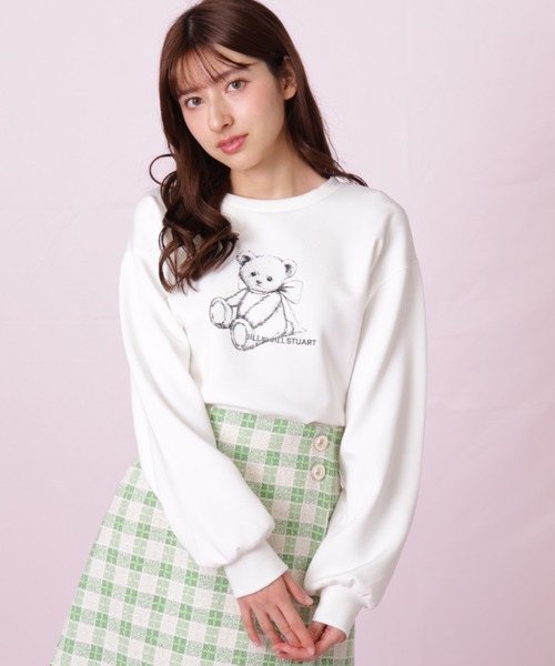 JILL by JILL STUART(ジルバイジルスチュアート)の「◇<BEARシリーズ>プリントスウェット(スウェット・レディース・グレー/ネイビー/ホワイト・FREE)」の5枚目の写真