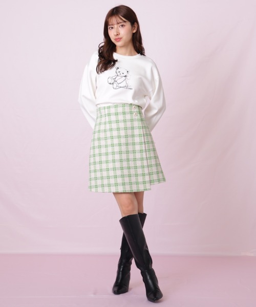 JILL by JILL STUART(ジルバイジルスチュアート)の「◇<BEARシリーズ>プリントスウェット(スウェット・レディース・グレー/ネイビー/ホワイト・FREE)」の6枚目の写真
