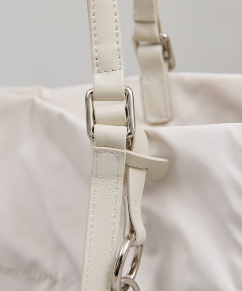 GALLARDAGALANTE(ガリャルダガランテ)の「【WEB限定カラーあり】【2.718】ダブルハンドルトート(トートバッグ・レディース・ホワイト/ブラック系その他2/ブラック/オフホワイト・FREE)」の12枚目の写真