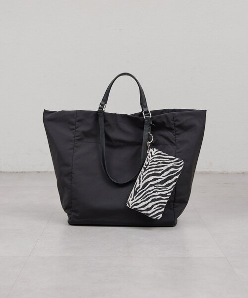 GALLARDAGALANTE(ガリャルダガランテ)の「【WEB限定カラーあり】【2.718】ダブルハンドルトート(トートバッグ・レディース・ホワイト/ブラック系その他2/ブラック/オフホワイト・FREE)」の9枚目の写真