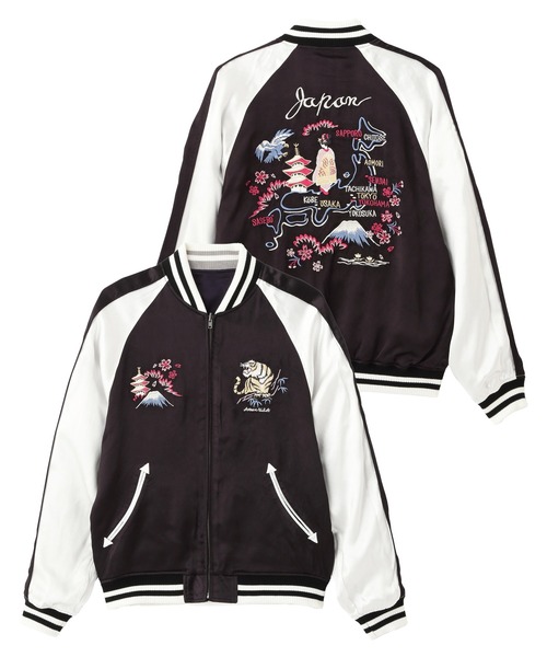 AVIREX（アヴィレックス）の「《直営店限定》SOUVENIR JACKET "DRAGON & CHERRY BLOSSOMS" / スーベニアジャケット ドラゴン アンド チェリーブロッサム / AVIREX / アヴィレックス（スカジャン・メンズ・ブラック・X-LARGE/LARGE/MEDIUM/XX-LARGE）」の13枚目の写真