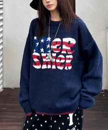 アメリカンロゴニットプルオーバー
