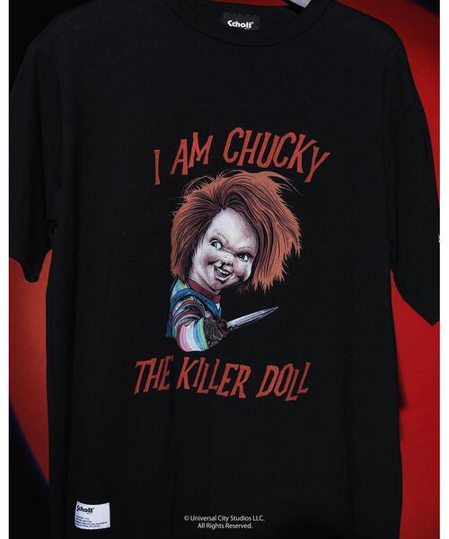 Schott(ショット)の「Schott/ショット/CHUCKY THE KILLER DOLL T-SHIRT/チャッキー ザ キラードール Tシャツ(Tシャツ/カットソー・メンズ・ホワイト/ブラック・M/L/XL/2XL)」の1枚目の写真