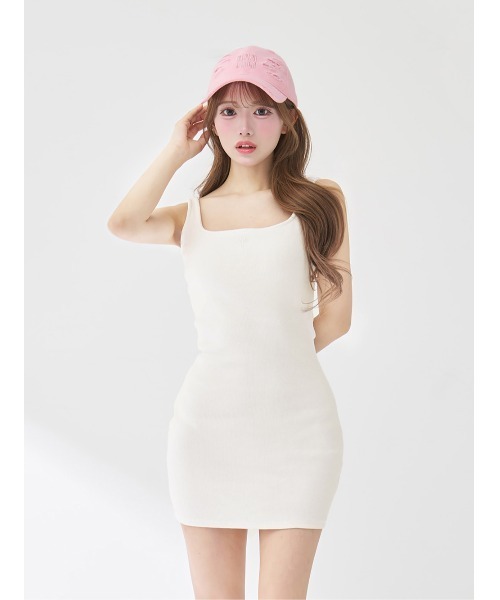 Darich（ダーリッチ）の「シェイプリブカットミニワンピース