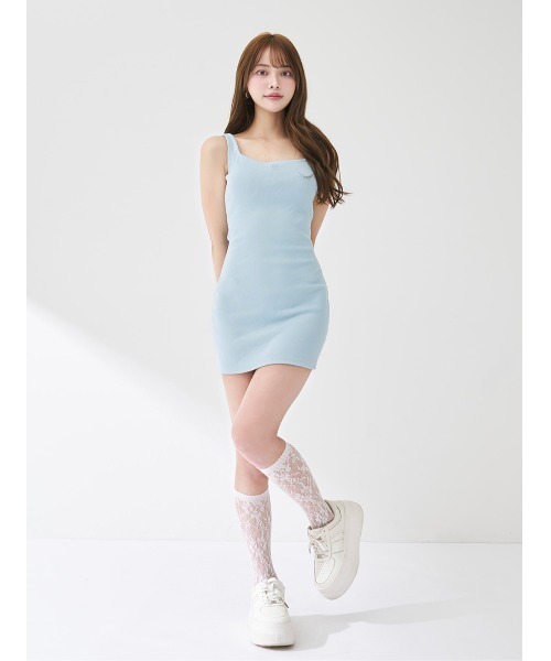 Darich（ダーリッチ）の「シェイプリブカットミニワンピース