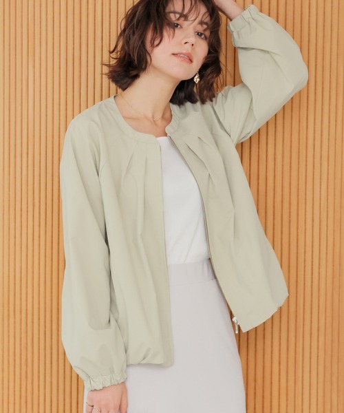 GLACIER lusso（グラシアルッソ）の「【ＵＶカット・抗菌防臭】裾バルーンブルゾン（ブルゾン・レディース・ピンク系/ネイビー/アイボリー/イエロー系その他・L/LL/M/S）」の3枚目の写真