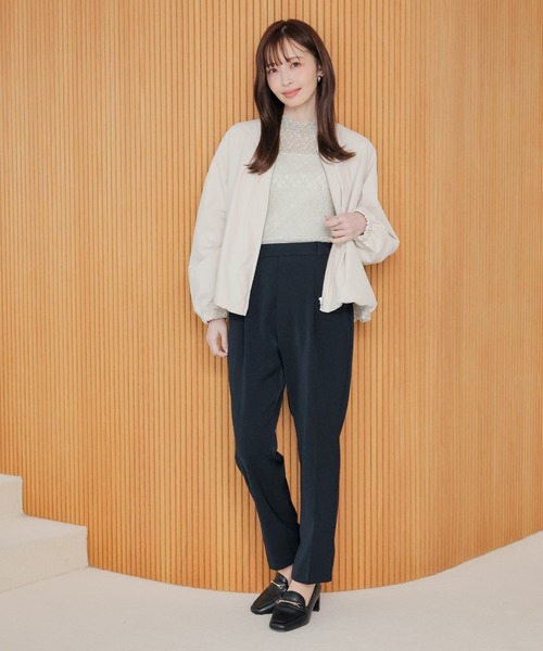 GLACIER lusso（グラシアルッソ）の「【ＵＶカット・抗菌防臭】裾バルーンブルゾン（ブルゾン・レディース・ピンク系/ネイビー/アイボリー/イエロー系その他・L/LL/M/S）」の6枚目の写真