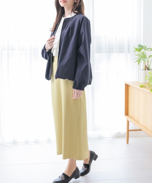 GLACIER lusso（グラシアルッソ）の「【ＵＶカット・抗菌防臭】裾バルーンブルゾン（ブルゾン・レディース・ピンク系/ネイビー/アイボリー/イエロー系その他・L/LL/M/S）」の12枚目の写真