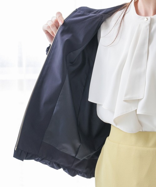 GLACIER lusso（グラシアルッソ）の「【ＵＶカット・抗菌防臭】裾バルーンブルゾン（ブルゾン・レディース・ピンク系/ネイビー/アイボリー/イエロー系その他・L/LL/M/S）」の15枚目の写真