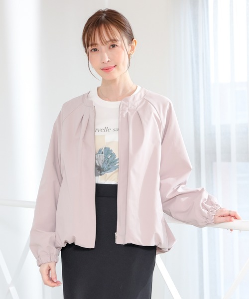 GLACIER lusso（グラシアルッソ）の「【ＵＶカット・抗菌防臭】裾バルーンブルゾン（ブルゾン・レディース・ピンク系/ネイビー/アイボリー/イエロー系その他・L/LL/M/S）」の19枚目の写真