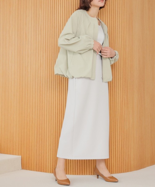 GLACIER lusso（グラシアルッソ）の「【ＵＶカット・抗菌防臭】裾バルーンブルゾン（ブルゾン・レディース・ピンク系/ネイビー/アイボリー/イエロー系その他・L/LL/M/S）」の22枚目の写真