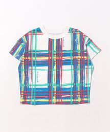 ブラッシュチェックPT天竺Tシャツ