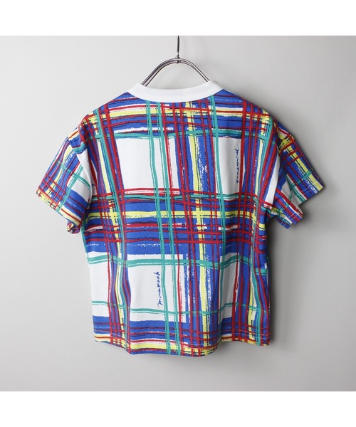 maarook(マルーク)の「ブラッシュチェックPT天竺Tシャツ(Tシャツ/カットソー・キッズ・ブルー・130cm/120cm/110cm/100cm/90cm)」の8枚目の写真