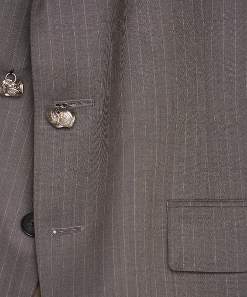 MASU(エムエーエスユー)の「【M A S U】RED BAR TACK TAILORED JACKET(テーラードジャケット・メンズ・ブラック/ダークグレー・44/46)」の5枚目の写真