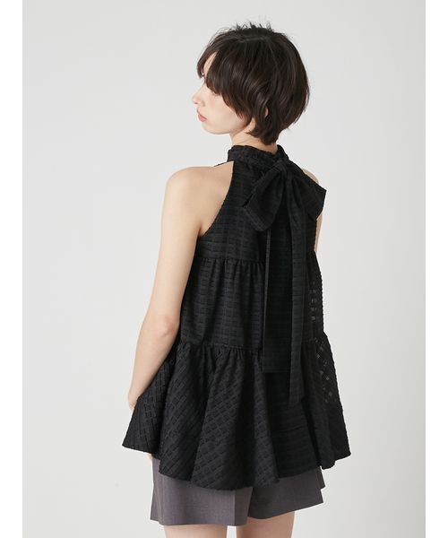 LILY BROWN（リリーブラウン）の「アメスリティアードブラウス（シャツ/ブラウス・レディース・アイボリー/ブラック/ライトブルー/イエロー/ブラウン・F）」の20枚目の写真