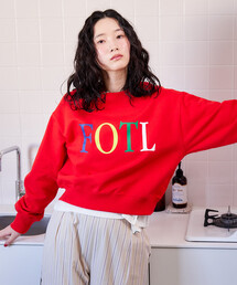 FRUIT OF THE LOOM×FREAK'S STOR/フルーツオブザルーム 別注 裏毛 ロゴ プリントスウェット