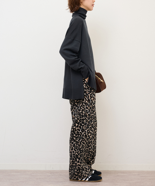 JOURNAL STANDARD relume(ジャーナルスタンダード レリューム)の「《WEB限定追加》レオパードジャガードパンツ(その他パンツ・レディース・ベージュ・36/38)」の6枚目の写真