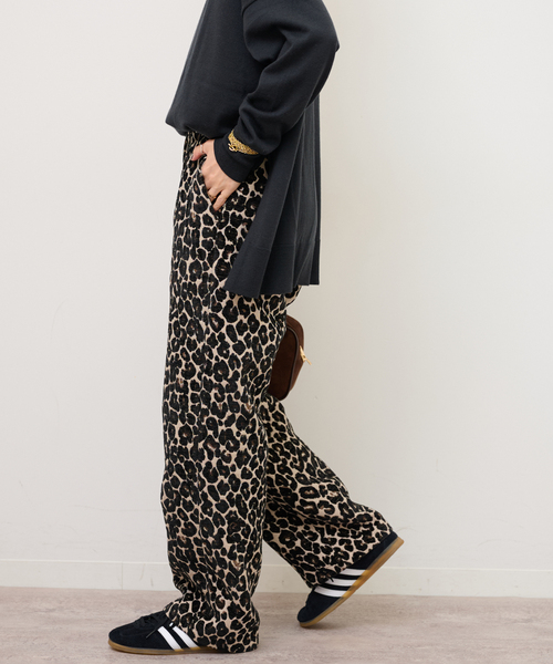 JOURNAL STANDARD relume(ジャーナルスタンダード レリューム)の「《WEB限定追加》レオパードジャガードパンツ(その他パンツ・レディース・ベージュ・36/38)」の10枚目の写真