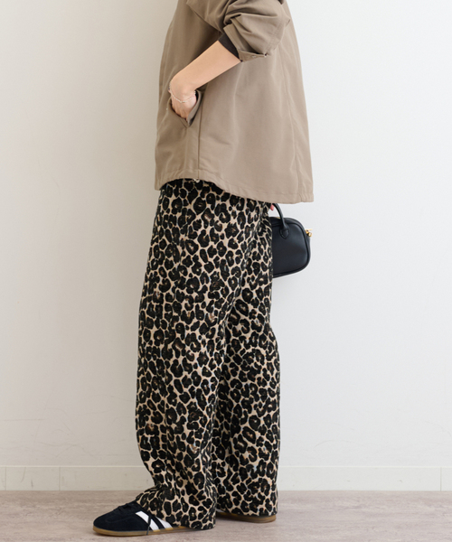 WEB限定追加》レオパードジャガードパンツ（その他パンツ）｜JOURNAL