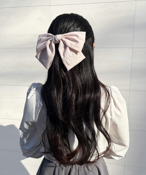F i.n.t(フィント)の「レースタグ付きリボンバレッタ/fint フィント(バレッタ/ヘアクリップ・レディース・ライトピンク/オフホワイト・FREE)」の20枚目の写真