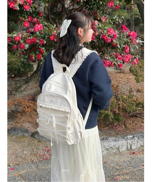 F i.n.t(フィント)の「レースタグ付きリボンバレッタ/fint フィント(バレッタ/ヘアクリップ・レディース・ライトピンク/オフホワイト・FREE)」の15枚目の写真
