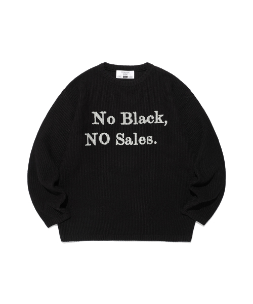 NICE GHOST CLUB(ナイスゴーストクラブ)の「FFATS POSITION KNIT_BLACK(NG2EFUK611A)(ニット/セーター・レディース・ブラック・S/M)」の1枚目の写真