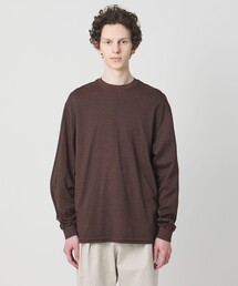 Yonetomi（ヨネトミ）の「【別注】＜YONETOMI＞ ボーダー クルーネック ロングスリーブ Tシャツ（Tシャツ/カットソー）」