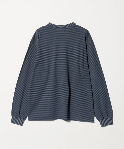 Yonetomi（ヨネトミ）の「【別注】＜YONETOMI＞ ボーダー クルーネック ロングスリーブ Tシャツ（Tシャツ/カットソー・メンズ・グレー系/ダークブラウン/ネイビー・1/2/3）」の18枚目の写真