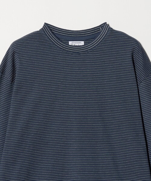 Yonetomi（ヨネトミ）の「【別注】＜YONETOMI＞ ボーダー クルーネック ロングスリーブ Tシャツ（Tシャツ/カットソー・メンズ・グレー系/ダークブラウン/ネイビー・1/2/3）」の17枚目の写真