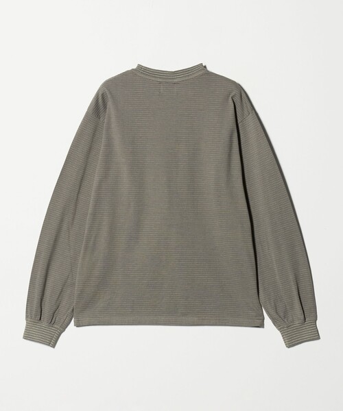 Yonetomi（ヨネトミ）の「【別注】＜YONETOMI＞ ボーダー クルーネック ロングスリーブ Tシャツ（Tシャツ/カットソー・メンズ・グレー系/ダークブラウン/ネイビー・1/2/3）」の12枚目の写真