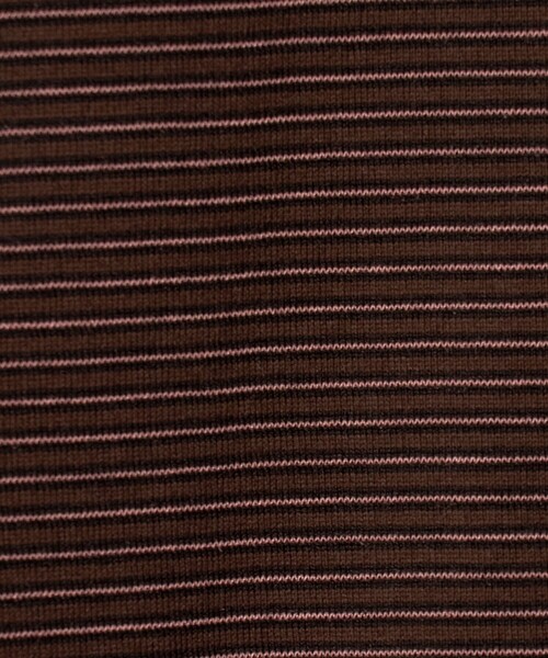 Yonetomi（ヨネトミ）の「【別注】＜YONETOMI＞ ボーダー クルーネック ロングスリーブ Tシャツ（Tシャツ/カットソー・メンズ・グレー系/ダークブラウン/ネイビー・1/2/3）」の6枚目の写真