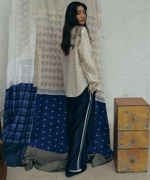 FRITUR(フリーター)の「Dot Western Shirt White_F243ST02(シャツ/ブラウス・レディース・ホワイト・FREE)」の4枚目の写真