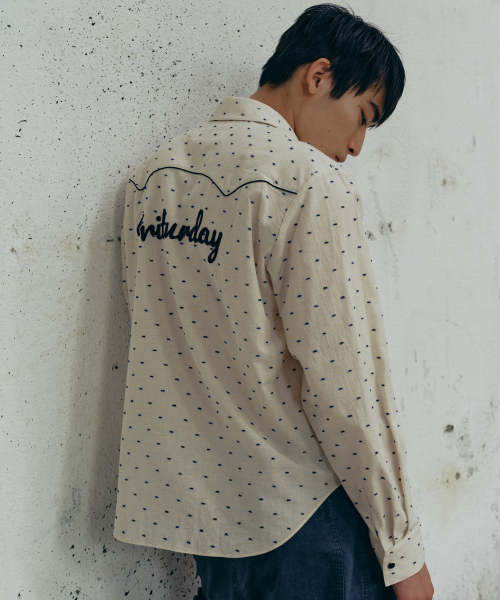 FRITUR(フリーター)の「Dot Western Shirt White_F243ST02(シャツ/ブラウス・レディース・ホワイト・FREE)」の5枚目の写真