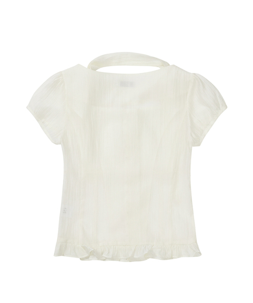 ILLIGO（イリゴ）の「リボンタイスクエアネックブラウスクリーム（シャツ/ブラウス・レディース・その他・S/M）」の6枚目の写真