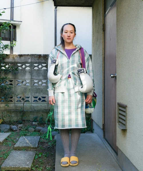PAMM(パム)の「""Our Diary"" sweat zip parker(パーカー・レディース・ホワイト系/ドット・1/3)」の8枚目の写真