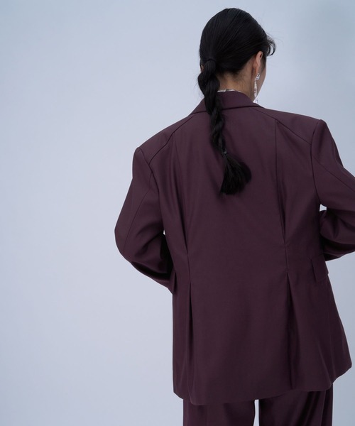 HARE（ハレ）の「チャイナカナグミドルジャケット(HARE)（テーラードジャケット・レディース・ブラック/ボルドー・FREE）」の22枚目の写真