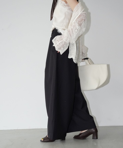 chuclla（チュクラ）の「センターシーム ボリュームパンツ chw26s076（その他パンツ・レディース・ダークグレー/ダークパープル・M/L）」の5枚目の写真
