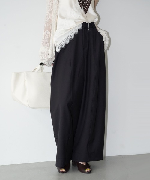 chuclla（チュクラ）の「センターシーム ボリュームパンツ chw26s076（その他パンツ・レディース・ダークグレー/ダークパープル・M/L）」の7枚目の写真