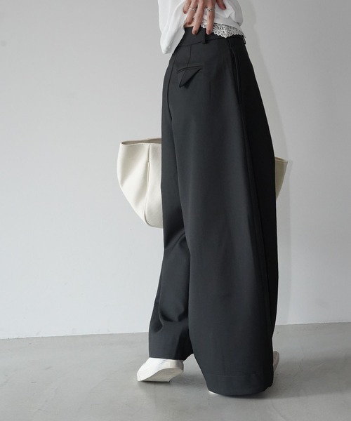 chuclla（チュクラ）の「センターシーム ボリュームパンツ chw26s076（その他パンツ・レディース・ダークグレー/ダークパープル・M/L）」の13枚目の写真
