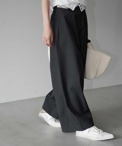 chuclla（チュクラ）の「センターシーム ボリュームパンツ chw26s076（その他パンツ・レディース・ダークグレー/ダークパープル・M/L）」の15枚目の写真