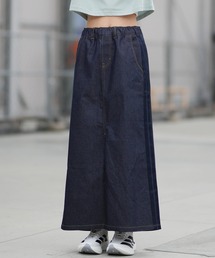 ムラサキスポーツ（ムラサキスポーツ）の「adidas/アディダス Ｗ　ＳＴＡＤＩＵＭ Ｃ ロングデニムスカート DK592（スカート）」