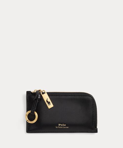 Polo ID レザー ジップ カード ケース（カードケース）｜POLO RALPH