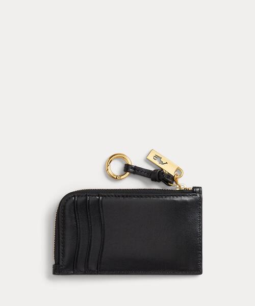 Polo ID レザー ジップ カード ケース（カードケース）｜POLO RALPH