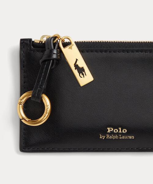 Polo ID レザー ジップ カード ケース（カードケース）｜POLO RALPH